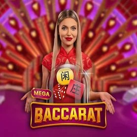 Mega Baccarat logo by Pragmatic Play at UnionBet Casino